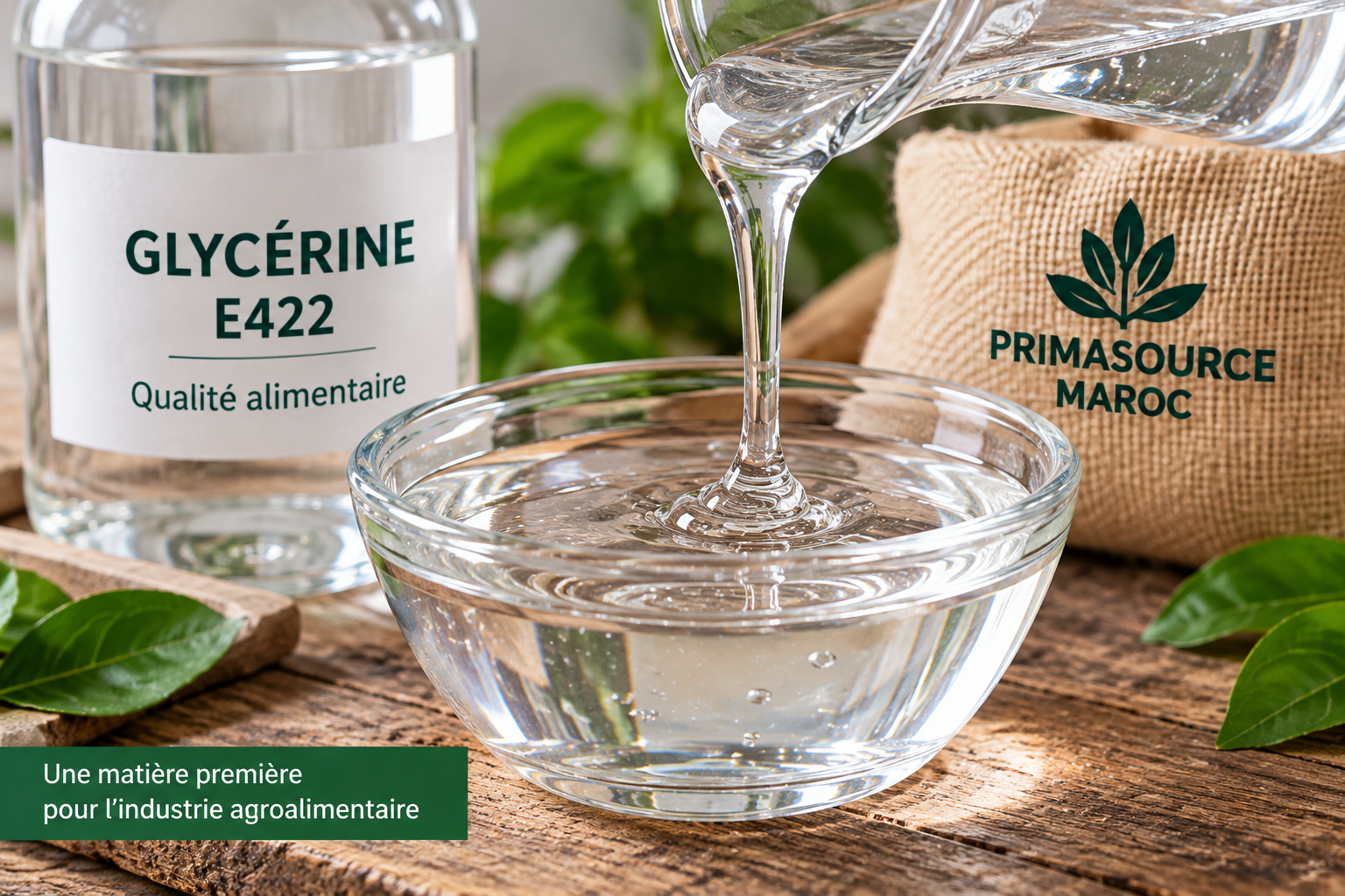 Glycérine E422 qualité alimentaire - Primasource Maroc